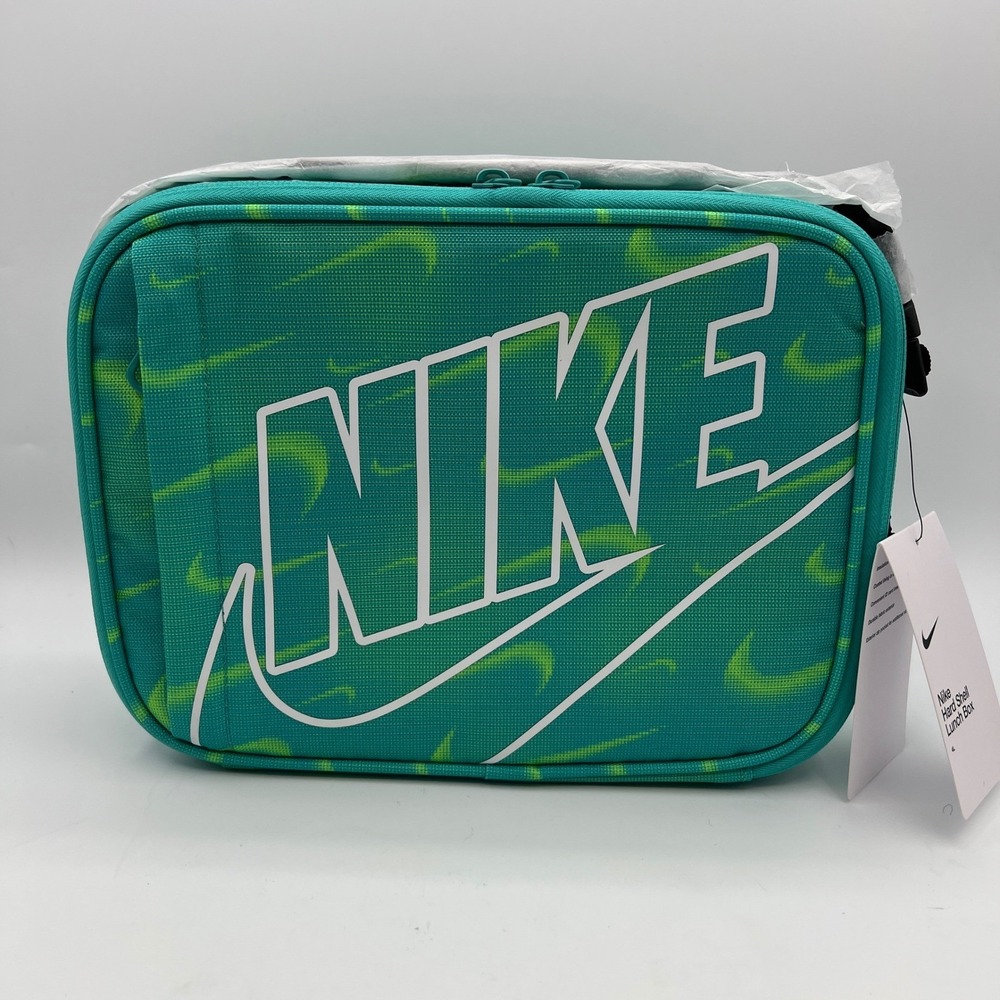 NWT Nike Hard Shell Lunch Box Cactus Teal Green Insulated Bag back 2 school